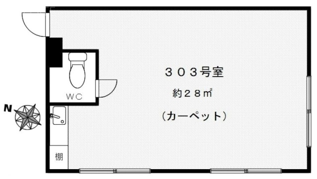 Sビル303 間取り図