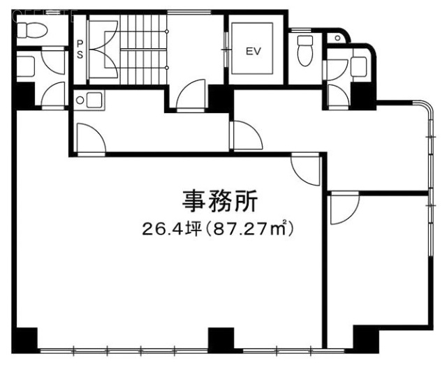 サンライズビルⅡ3F 間取り図