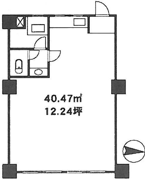 渋谷エステートビル502 間取り図