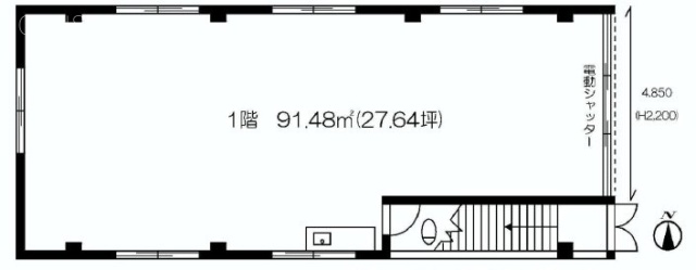 大城ビル1F 間取り図