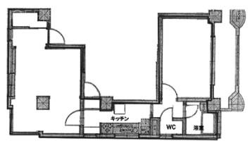 コスタレイ高田馬場301 間取り図