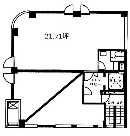 明宏ビル4F 間取り図