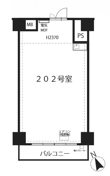 渋谷藤和コープ202 間取り図
