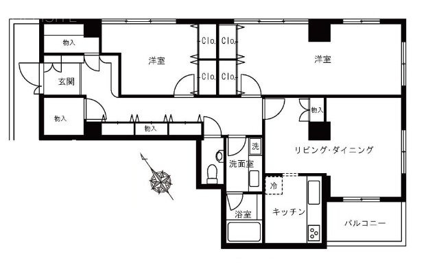 石崎ビル202 間取り図