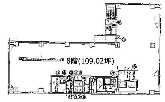 銀座小柳ビル8F 間取り図