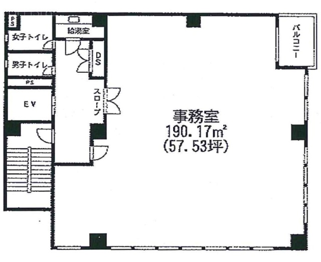 浜町TSKビル3F 間取り図