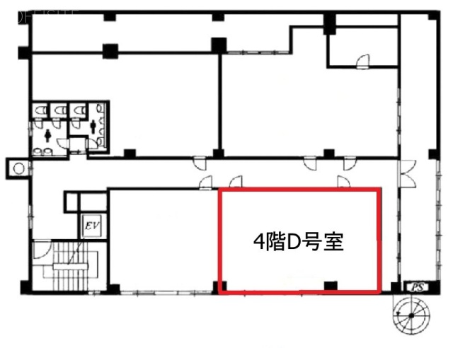 上地(かみち)ビルD 間取り図