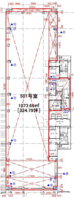 多摩センターペペリビル6F 間取り図