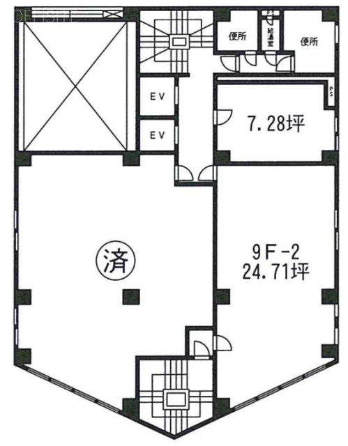 千代田寿ビル9F 間取り図