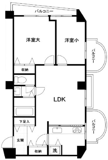 セントラル第二青山5F 間取り図