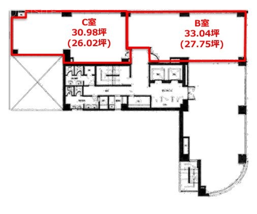 日本橋TSビルC 間取り図