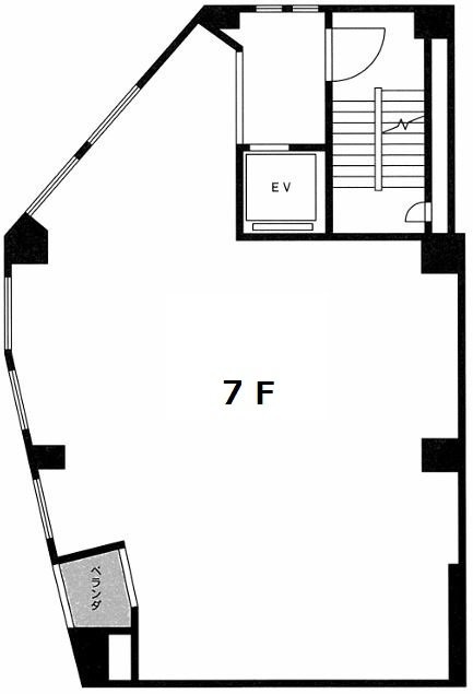 ユア六本木ビル7F 間取り図