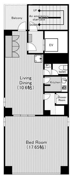 緑町塚本ビル6F 間取り図