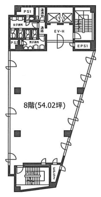 小杉ビル西早稲田8F 間取り図