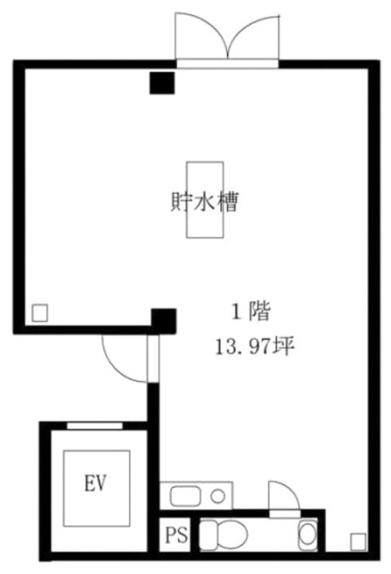 高梨ビル1F 間取り図