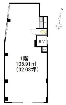 コスモ西落合ビル1F 間取り図