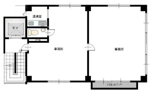 弥生町ユニオンビル7F 間取り図