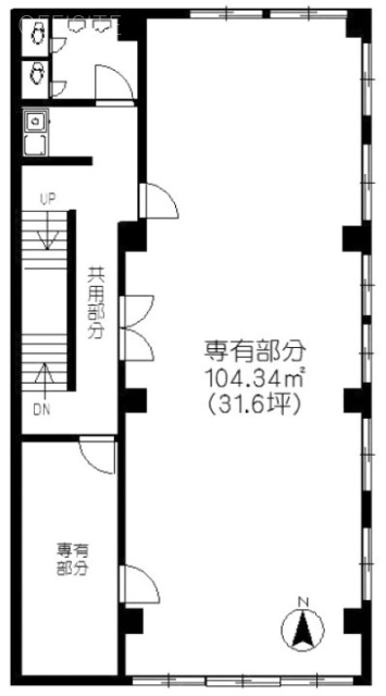 足立水道会館ビル2F 間取り図