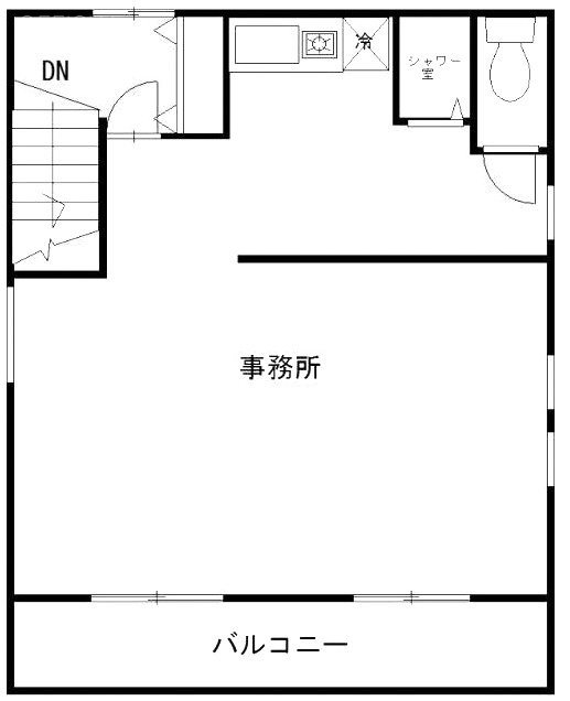 ツカサビル2F 間取り図