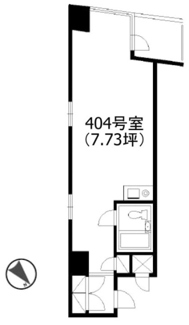 ライオンズマンション小川恵比寿404 間取り図