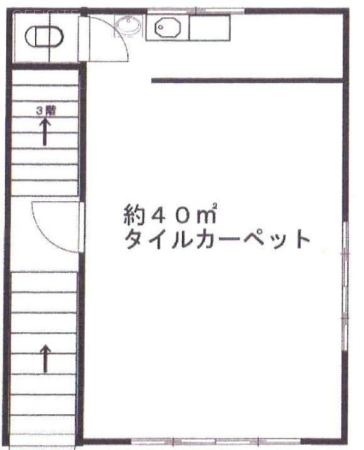 岡田ビル2F 間取り図