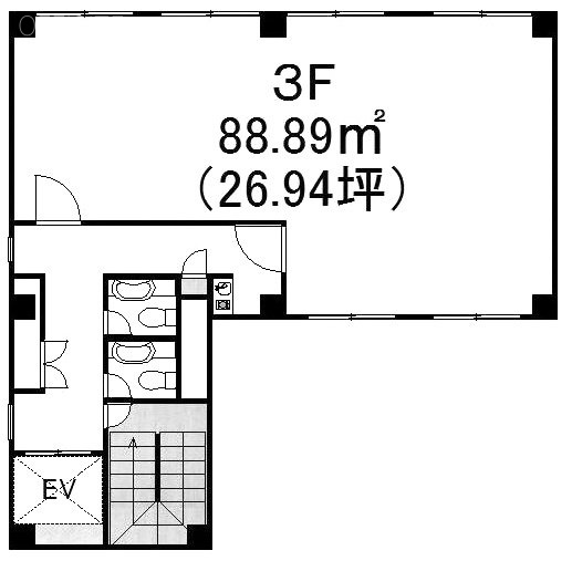 東光ビル2号館3F 間取り図