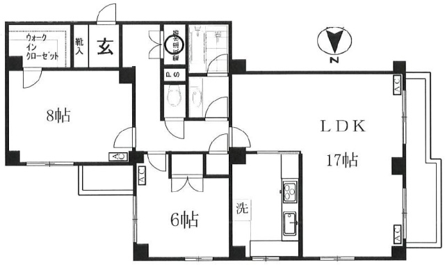 六本木サンハイツビル101 間取り図