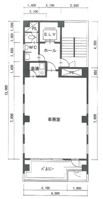 東ビル5F 間取り図