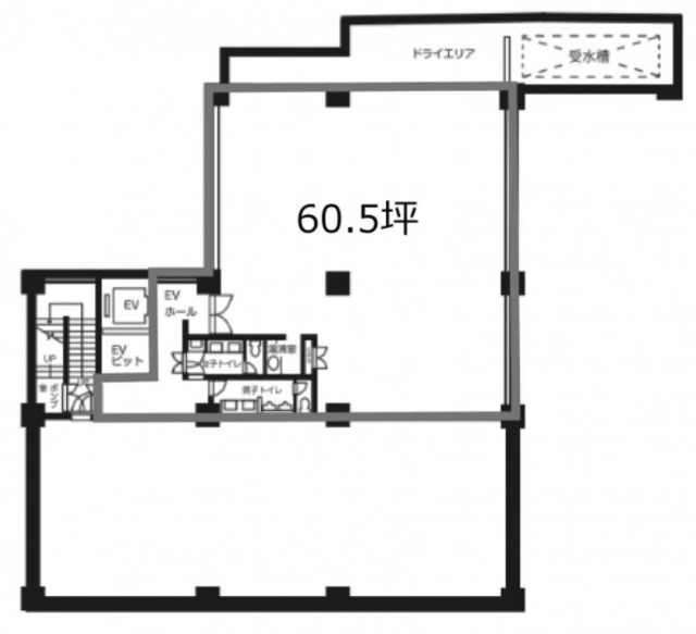 イトーピア岩本町一丁目ビルB1F 間取り図