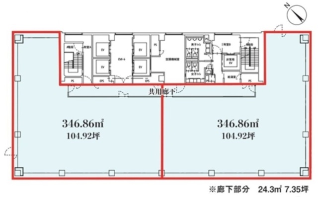 八丁堀トーセイビルA 間取り図