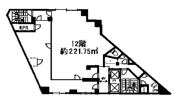 アサミビル12F 間取り図