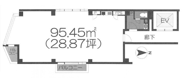 美鈴Nビル5F 間取り図