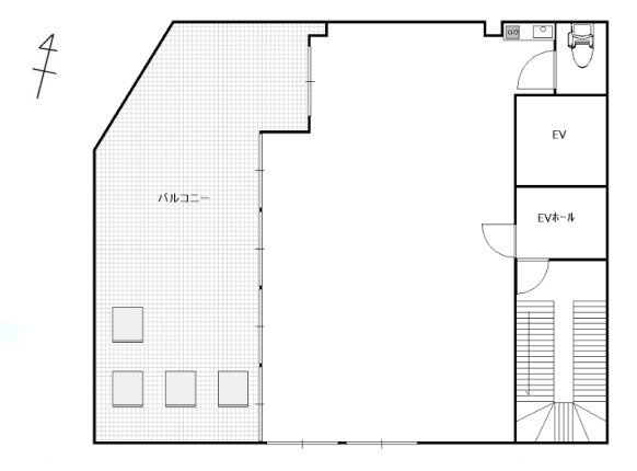 元赤坂大野ビル5F 間取り図