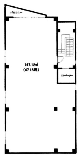 健麗(けんれい)ビル2F 間取り図