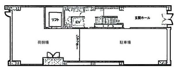 東京西本ビル1F 間取り図