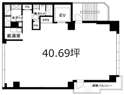 日宝秋葉原ビル13F 間取り図