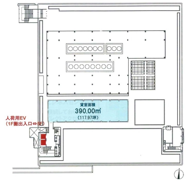 東京イースト21ビジネスセンター5F 間取り図