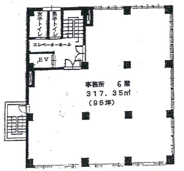 青ビル6F 間取り図