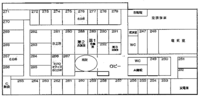 赤坂オフィスハイツ281 間取り図