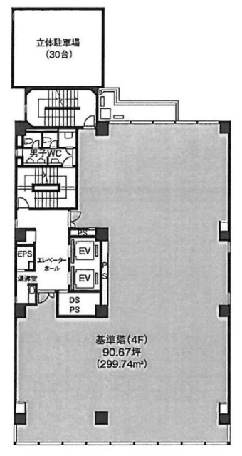 日本橋府川ビル4F 間取り図