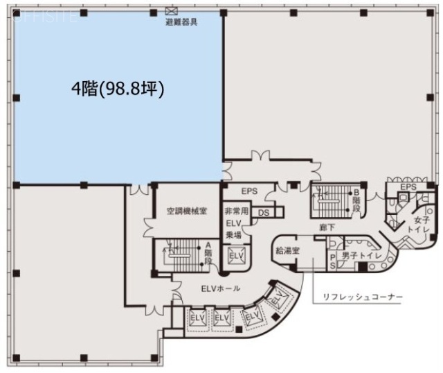 立川ビジネスセンタービル4F 間取り図