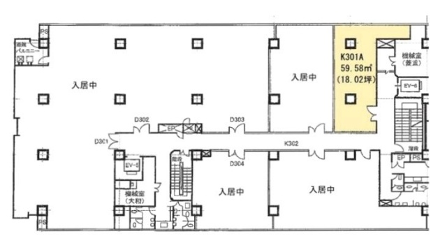 関内中央ビルK301A 間取り図