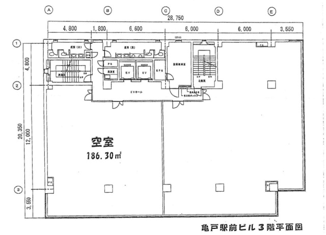 住友生命亀戸駅前ビル3F 間取り図