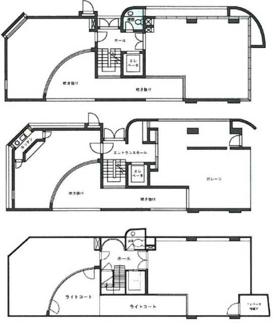 AS-3ビルB1F～2F 間取り図