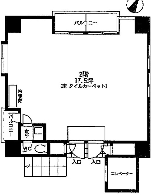 グレース中ノ橋ビル2F 間取り図