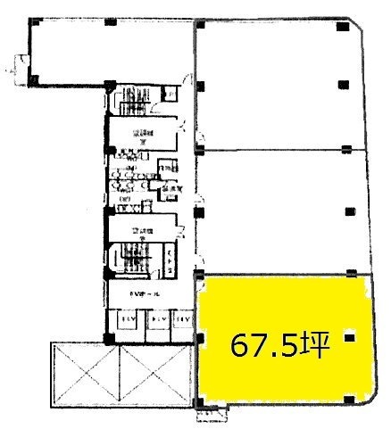 ウェインズ&イッセイ横浜ビル7F 間取り図