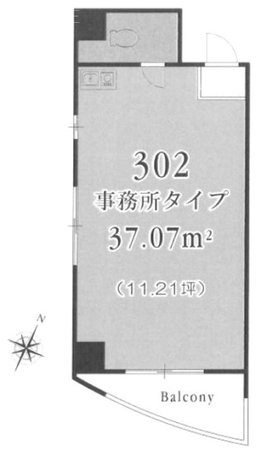 エムエムワイビル302 間取り図