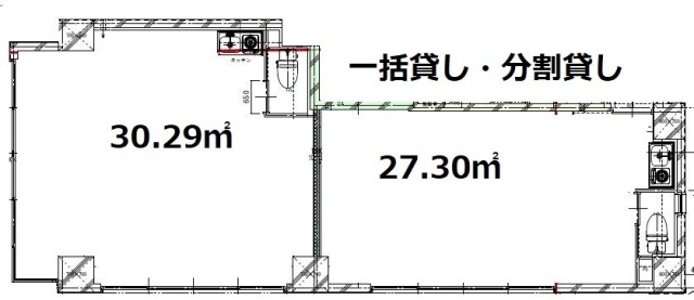 エマーレ日本橋富沢町101・102 間取り図