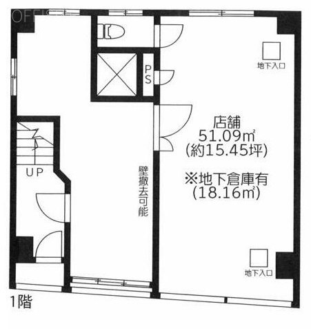 秋葉原NORTH COURT1F 間取り図