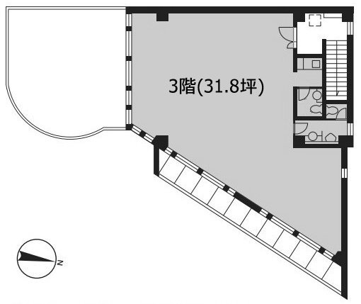 渋谷CHビル3F 間取り図